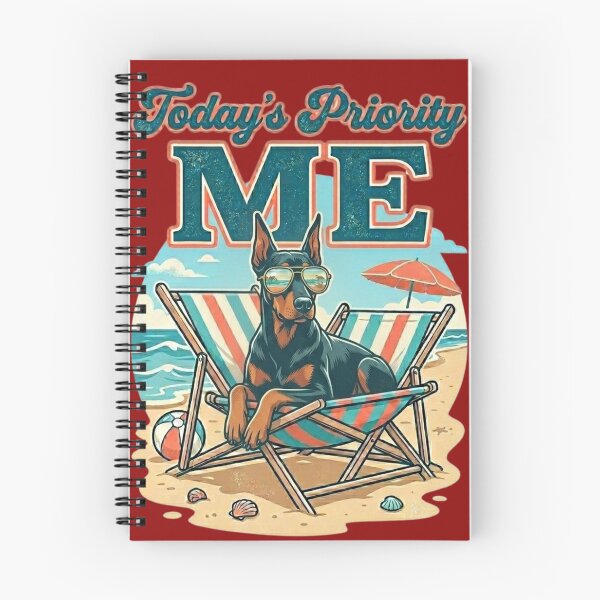 Item preview, Today's Priority: ME - Relaxed Doberman in Sunglasses on the Beach designed and sold by Sonofwilliam.