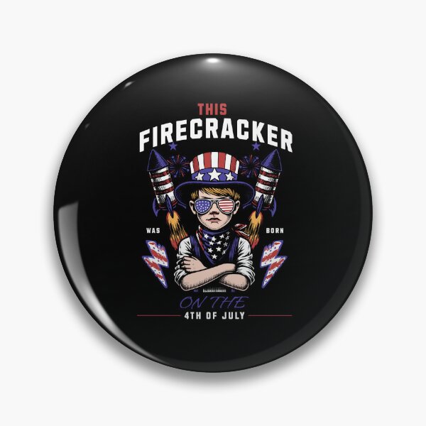 Item preview, Firecracker was Born On 4th July Funny Birthday Fireworks designed and sold by stylboutique.