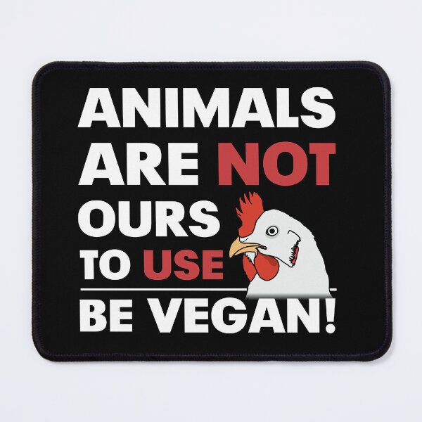 Item preview, Animals are not ours to use - Be Vegan! (For dark background) designed and sold by ArseniForFreedom.