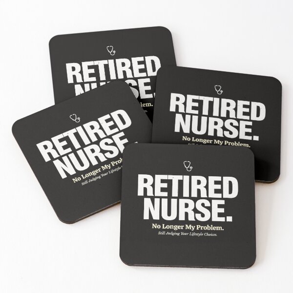 Item preview, Retired Nurse Not My Problem Anymore Funny Nurse Retirement Gift designed and sold by damelinen.