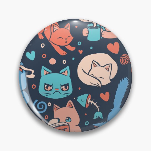Item preview, Funny Cats Pattern designed and sold by Tobe Fonseca®.