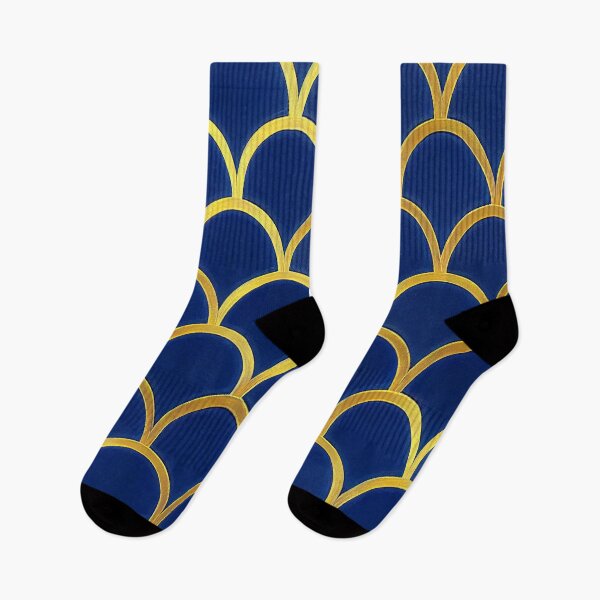 Item preview, Art Deco Royal Blue And Golden Hues Pattern  designed and sold by DEC02.