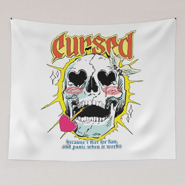 Item preview, CURSED 80s vintage style i flirt for fun and panic when it works designed and sold by aComicWizard.