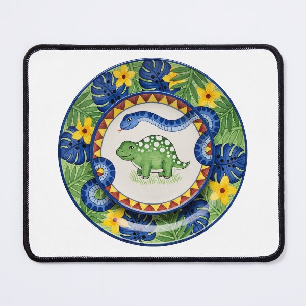 Item preview, Tropical Ankylosaurus Ceramic Illustration designed and sold by PixorStudio.