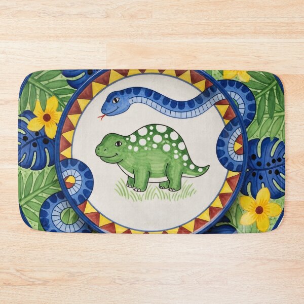 Item preview, Tropical Ankylosaurus Ceramic Illustration designed and sold by PixorStudio.
