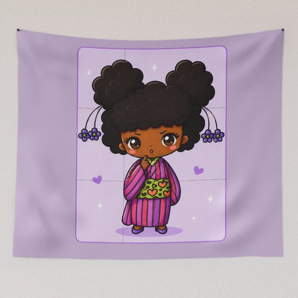 Item preview, Kawaii Afro Girl designed and sold by soul-so-happy.