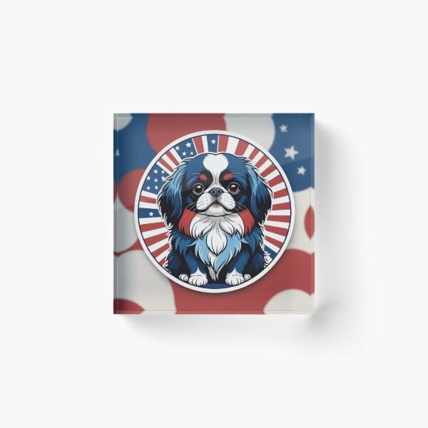 Item preview, Patriotic Cocker Spaniel Emblem designed and sold by Wags & Tails.