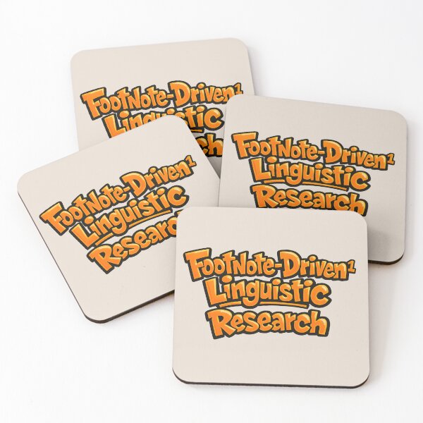 Item preview, Footnote-Driven Linguistic Research – Graffiti Linguistics Design designed and sold by Nerd Romance Café.