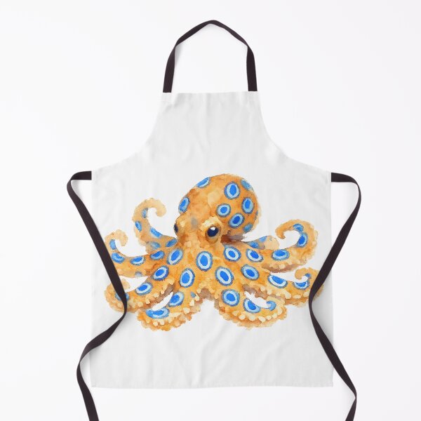 Item preview, Blue-Ringed Octopus Watercolour designed and sold by Jaruart.