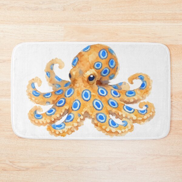 Item preview, Blue-Ringed Octopus Watercolour designed and sold by Jaruart.