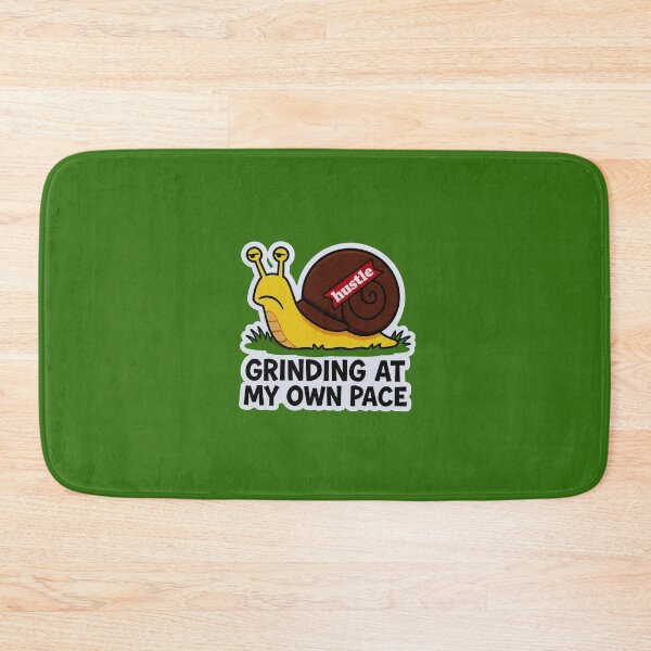Item preview, Grinding At My Own Pace Hustle Snail Funny Design designed and sold by BooDesignStudio.
