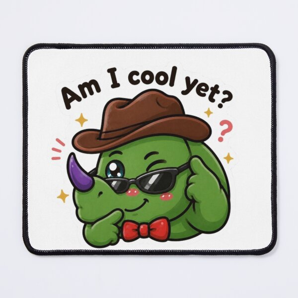 Item preview, Am I Cool Yet Triceracorn Vite Sunglasses Cowboy Dinosaur designed and sold by ZazuCo.