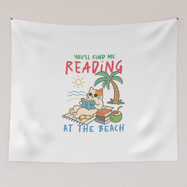 Item preview, You Will Find Me Reading at the Beach Summer Gifts designed and sold by MalwasBasket.