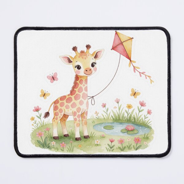 Item preview, Kite Flying Giraffe | Whimsical Fantasy Adventure designed and sold by AillustriaAK.
