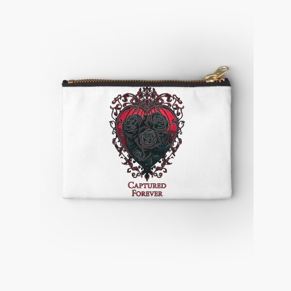 Item preview, Captured Forever – Gothic Heart Cage & Black Roses T-Shirt designed and sold by MerchWSzpilkach.