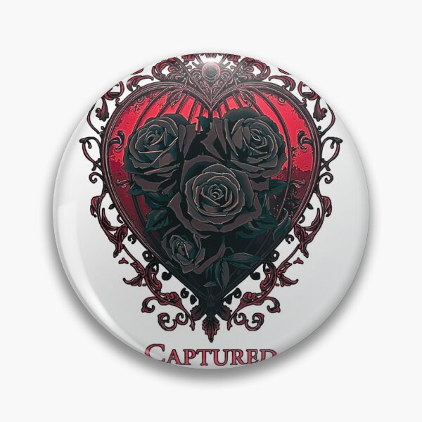 Item preview, Captured Forever – Gothic Heart Cage & Black Roses T-Shirt designed and sold by MerchWSzpilkach.