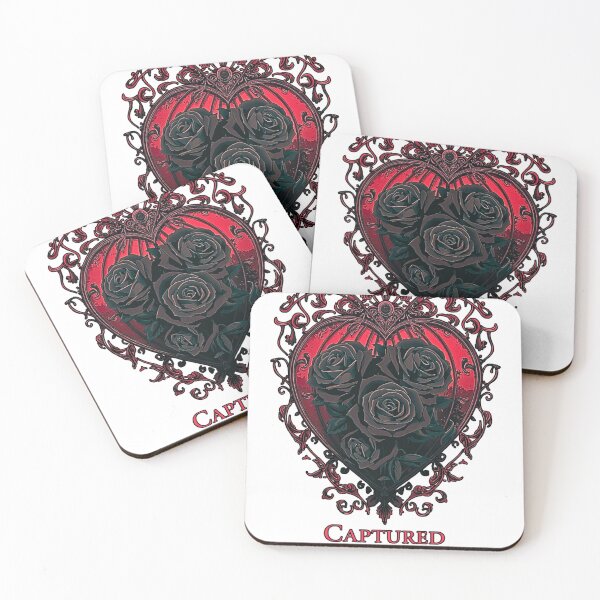 Item preview, Captured Forever – Gothic Heart Cage & Black Roses T-Shirt designed and sold by MerchWSzpilkach.