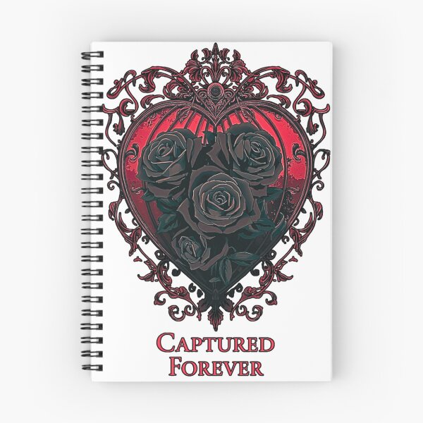 Item preview, Captured Forever – Gothic Heart Cage & Black Roses T-Shirt designed and sold by MerchWSzpilkach.