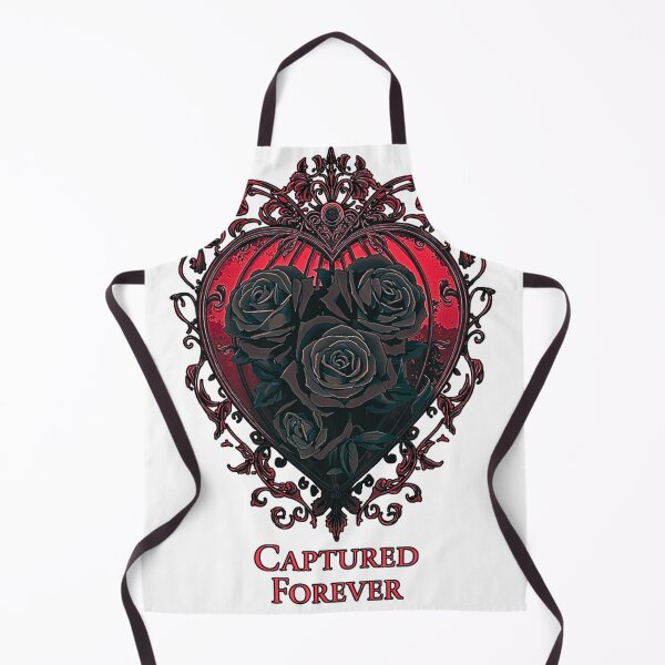 Item preview, Captured Forever – Gothic Heart Cage & Black Roses T-Shirt designed and sold by MerchWSzpilkach.