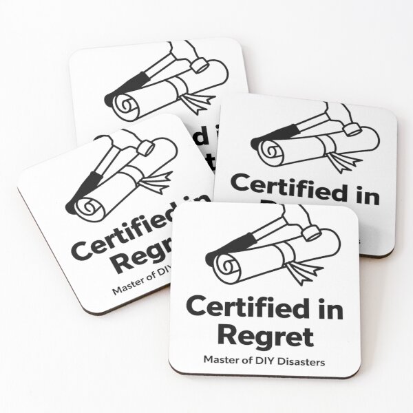 Item preview,  Certified in Regret | Master of DIY Disasters Funny Handyman Gift  designed and sold by Petringo.