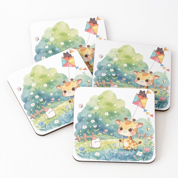 Item preview, Kite Flying Giraffe | Whimsical Fantasy Adventure designed and sold by AillustriaAK.