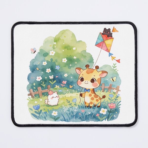 Item preview, Kite Flying Giraffe | Whimsical Fantasy Adventure designed and sold by AillustriaAK.