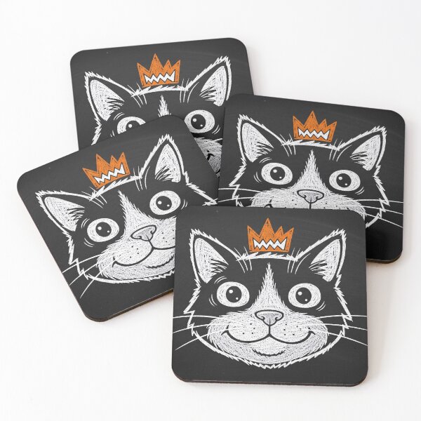 Item preview, Crowned Tuxedo Cat Sketch designed and sold by PixorStudio.