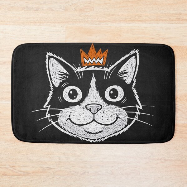 Item preview, Crowned Tuxedo Cat Sketch designed and sold by PixorStudio.