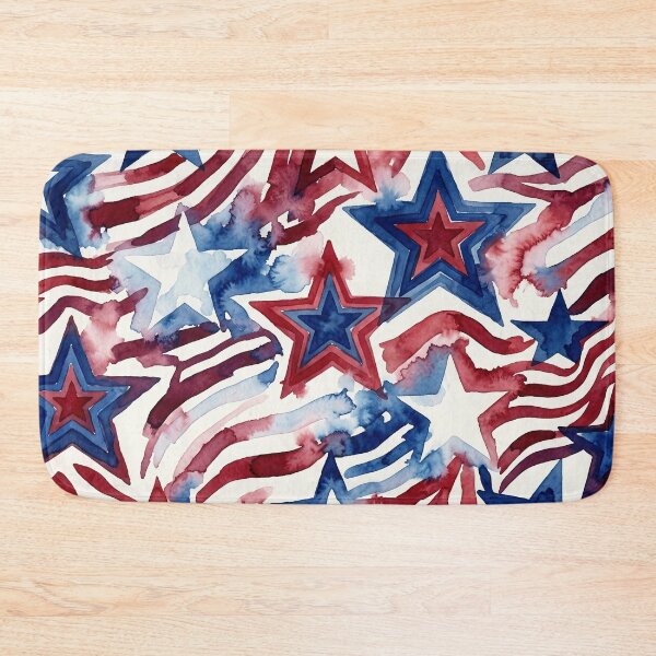 Item preview, Stars and Stripes Watercolor Mist designed and sold by LibertyForge-Co.