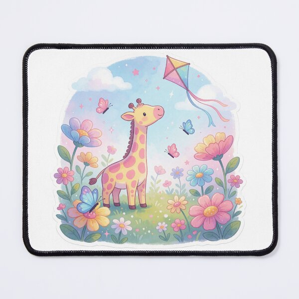 Item preview, Kite Flying Giraffe | Whimsical Fantasy Adventure designed and sold by AillustriaAK.