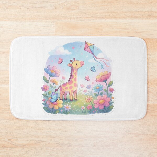 Item preview, Kite Flying Giraffe | Whimsical Fantasy Adventure designed and sold by AillustriaAK.