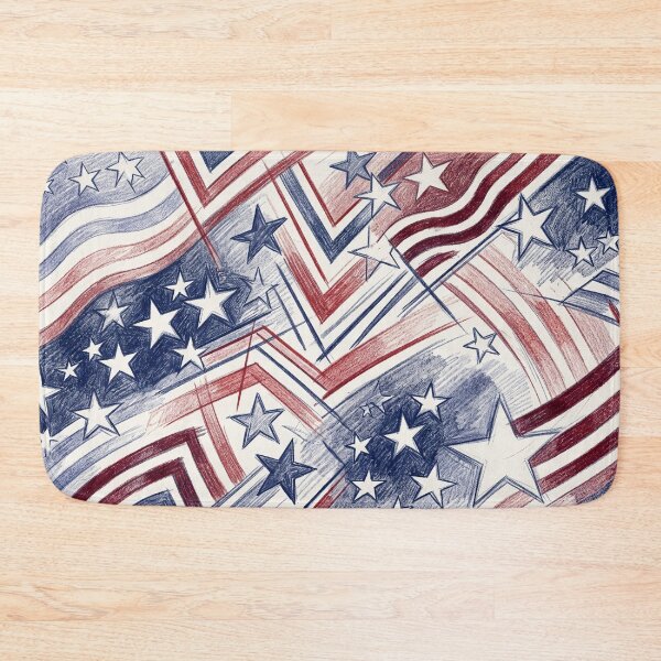 Item preview, Stars and Stripes Colored Pencil Doodle designed and sold by LibertyForge-Co.