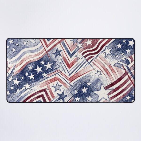 Item preview, Stars and Stripes Colored Pencil Doodle designed and sold by LibertyForge-Co.