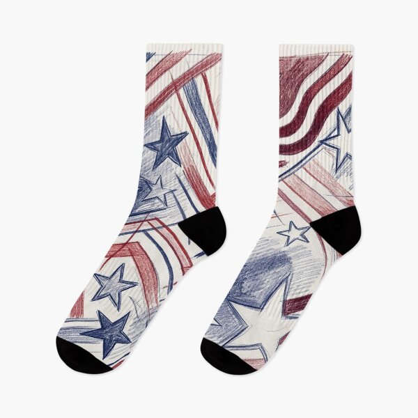 Item preview, Stars and Stripes Colored Pencil Doodle designed and sold by LibertyForge-Co.