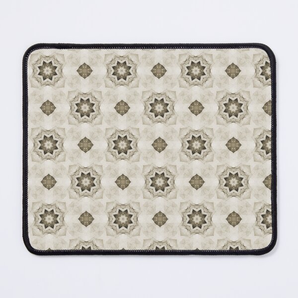 Item preview, Cottage Patchwork Star Mandala Pattern in Beige designed and sold by Artistestella.