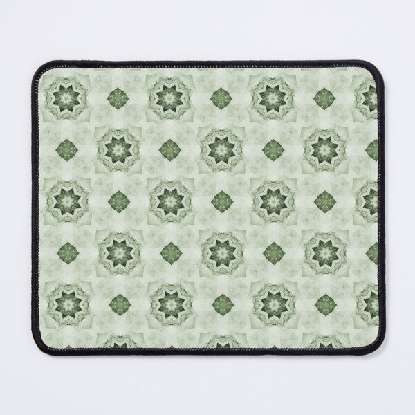 Item preview, Cottage Patchwork Star Mandala Pattern in Green designed and sold by Artistestella.
