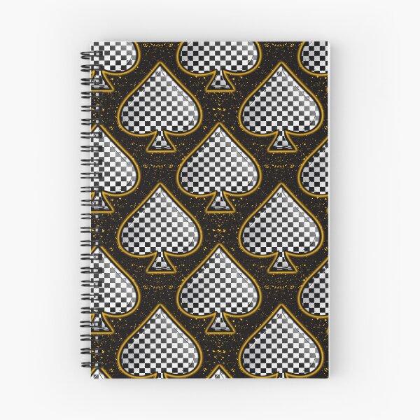 Item preview, Gold Black and White Checkered Spades   designed and sold by 2MomsKrafts.