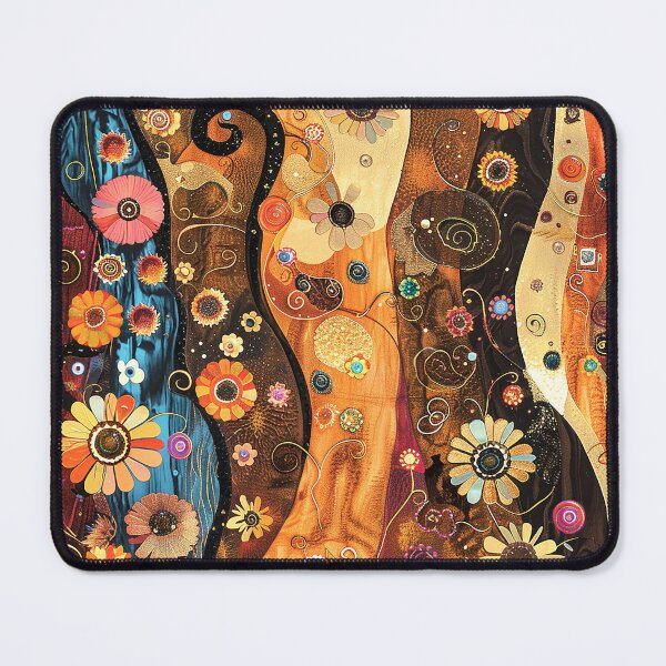 Item preview, Gustav Klimt-Inspired Golden Earthtones Floral Art Designs designed and sold by DEC02.