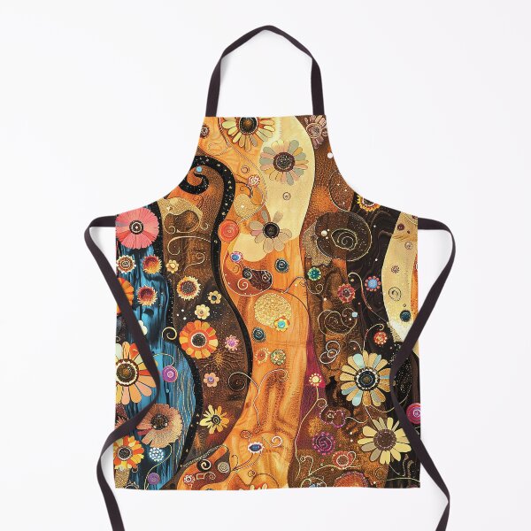 Item preview, Gustav Klimt-Inspired Golden Earthtones Floral Art Designs designed and sold by DEC02.
