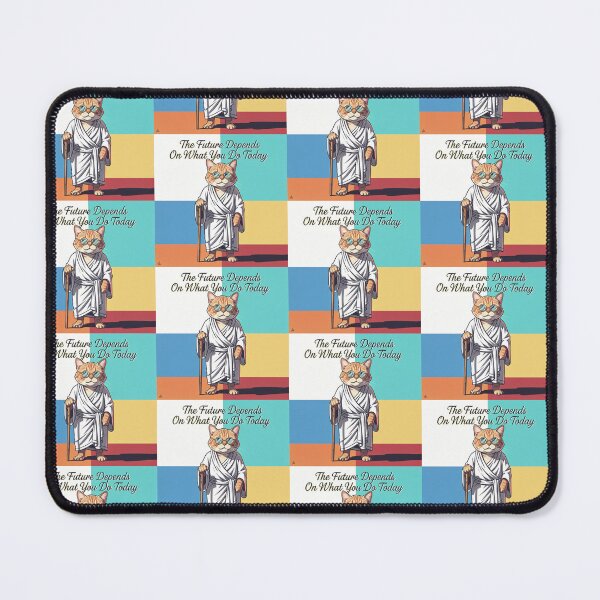 Item preview, Gandhi Cat Inspirational Quote Art - Pop Art – The Future Depends on What We Do in the Present designed and sold by Donsean22.