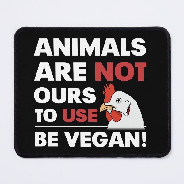 Item preview, Animals are not ours to use - Be Vegan! (For dark background) designed and sold by ArseniForFreedom.
