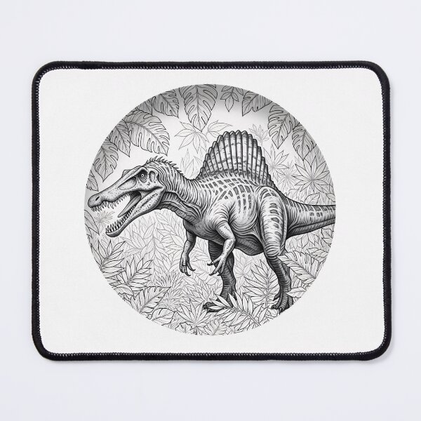 Item preview, Spinosaurus Jungle Line Art designed and sold by PixorStudio.
