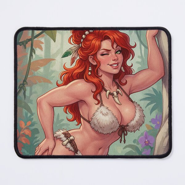 Item preview, Jungle Pinup Redhead Not Tamed Yet designed and sold by HappyOops.