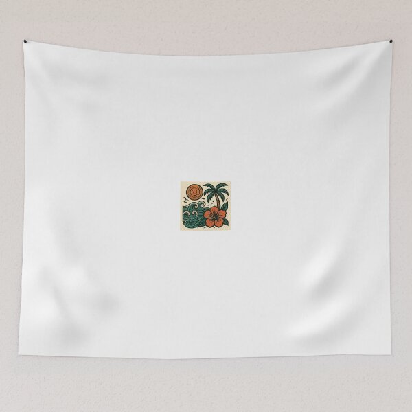 Item preview, Tropical Beach Hibiscus Retro Sticker designed and sold by EmylDesigns.