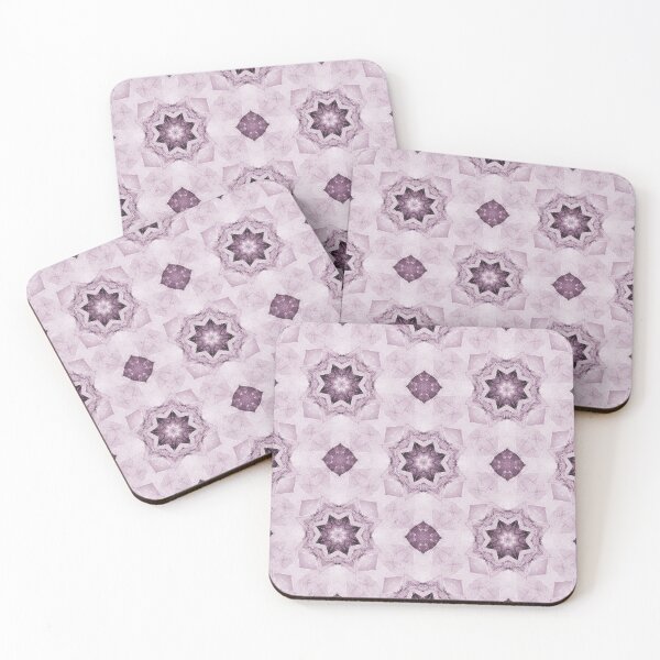 Item preview, Cottage Patchwork Star Mandala Pattern in Pink designed and sold by Artistestella.