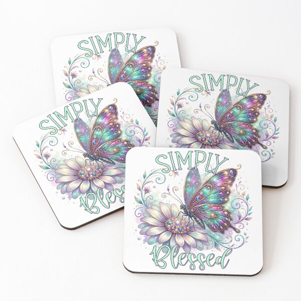 Item preview, Simply Blessed Beautiful Jewel like Butterfly and Flower with jewel center Christian  designed and sold by Lori Richardson.