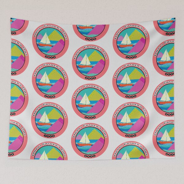 Item preview, Father's Day Op Art Abstract Sailing Seascape designed and sold by cremedecolor.