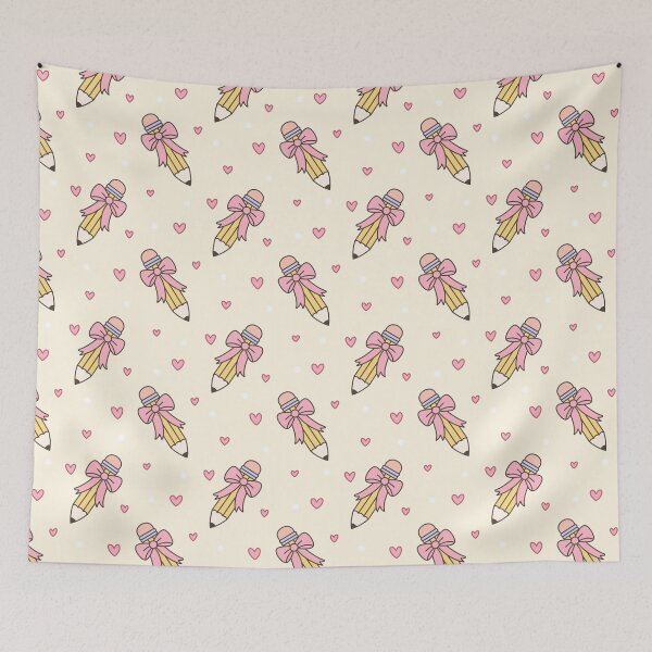 Item preview, Bows & Pencils Yellow | Back to School designed and sold by DelicateBalance.
