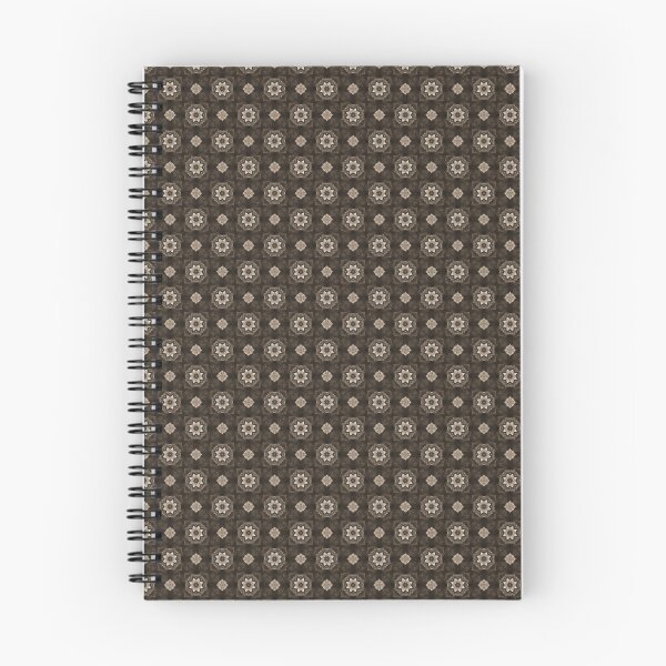 Item preview, Cottage Patchwork Star Mandala Pattern in Chocolate Brown designed and sold by Artistestella.