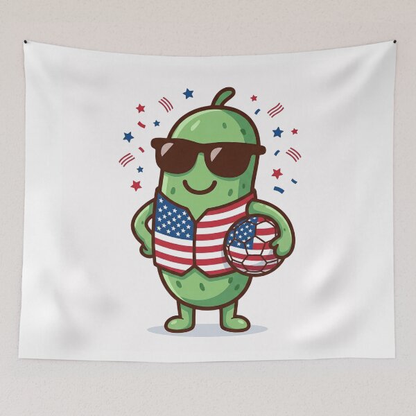 Item preview, USA Soccer Pickle Cool American Football Fan Graphic designed and sold by Basma Designs | Funny Shirts, Stickers & Mugs.